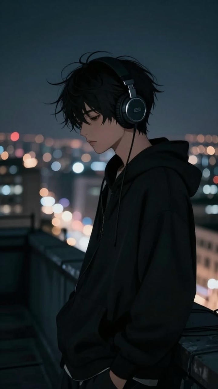 Alone Anime Boy Broken Wallpaper