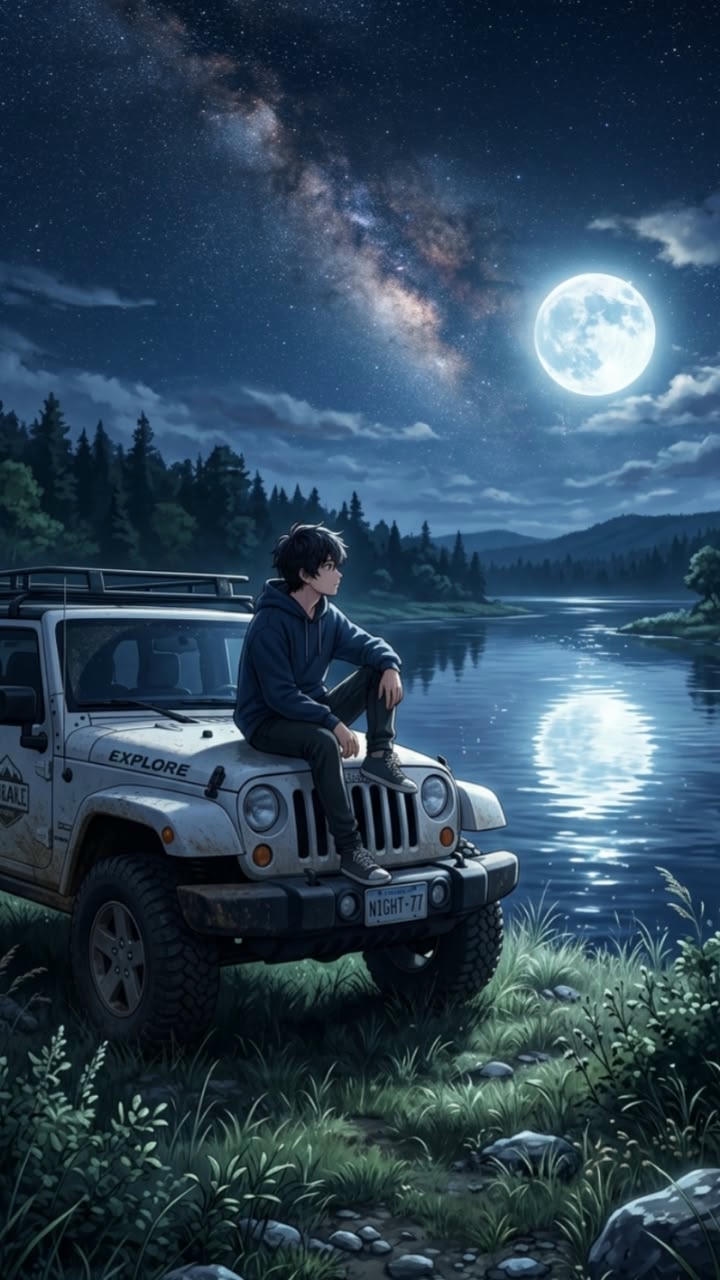 Alone Anime Boy Thinking Wallpaper
