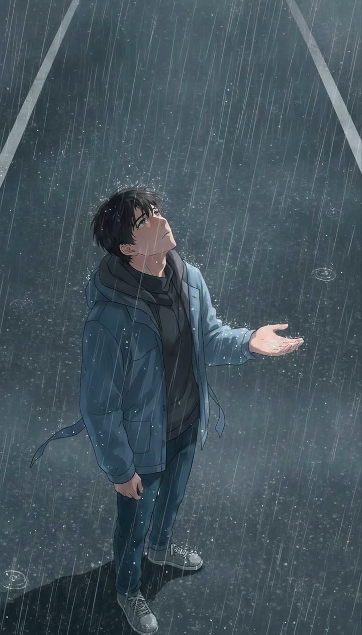 Alone Anime Boy Ultra HD Wallpaper