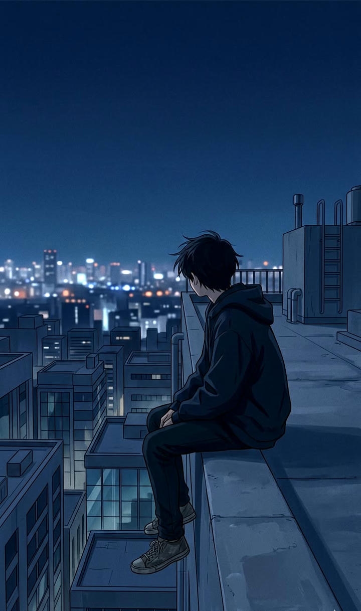 Alone Anime Boy Wallpaper for Desktop
