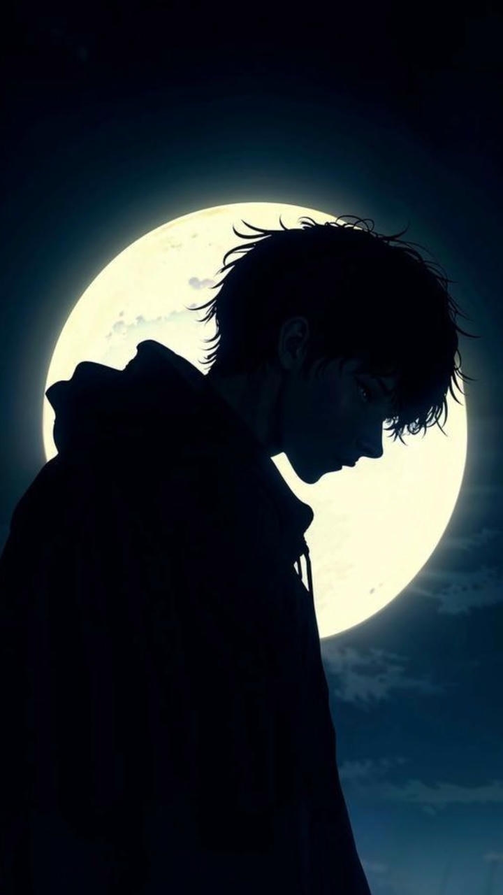 Alone Anime Boy Wallpaper for iPhone