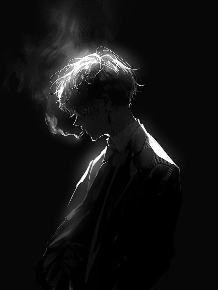 Dark Alone Sad Anime Boy Wallpaper 4K
