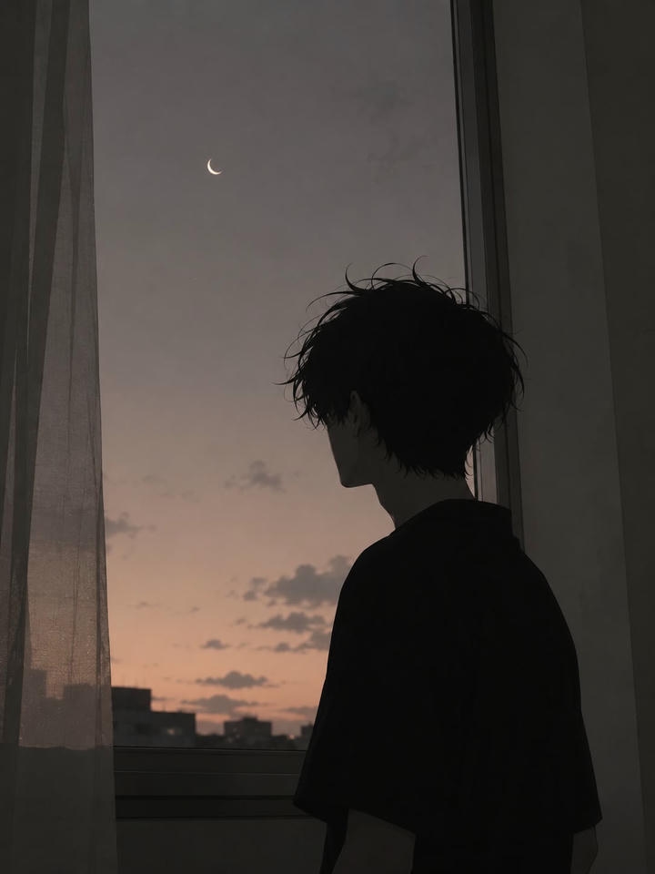 Dark Alone Sad Anime Boy Wallpaper HD