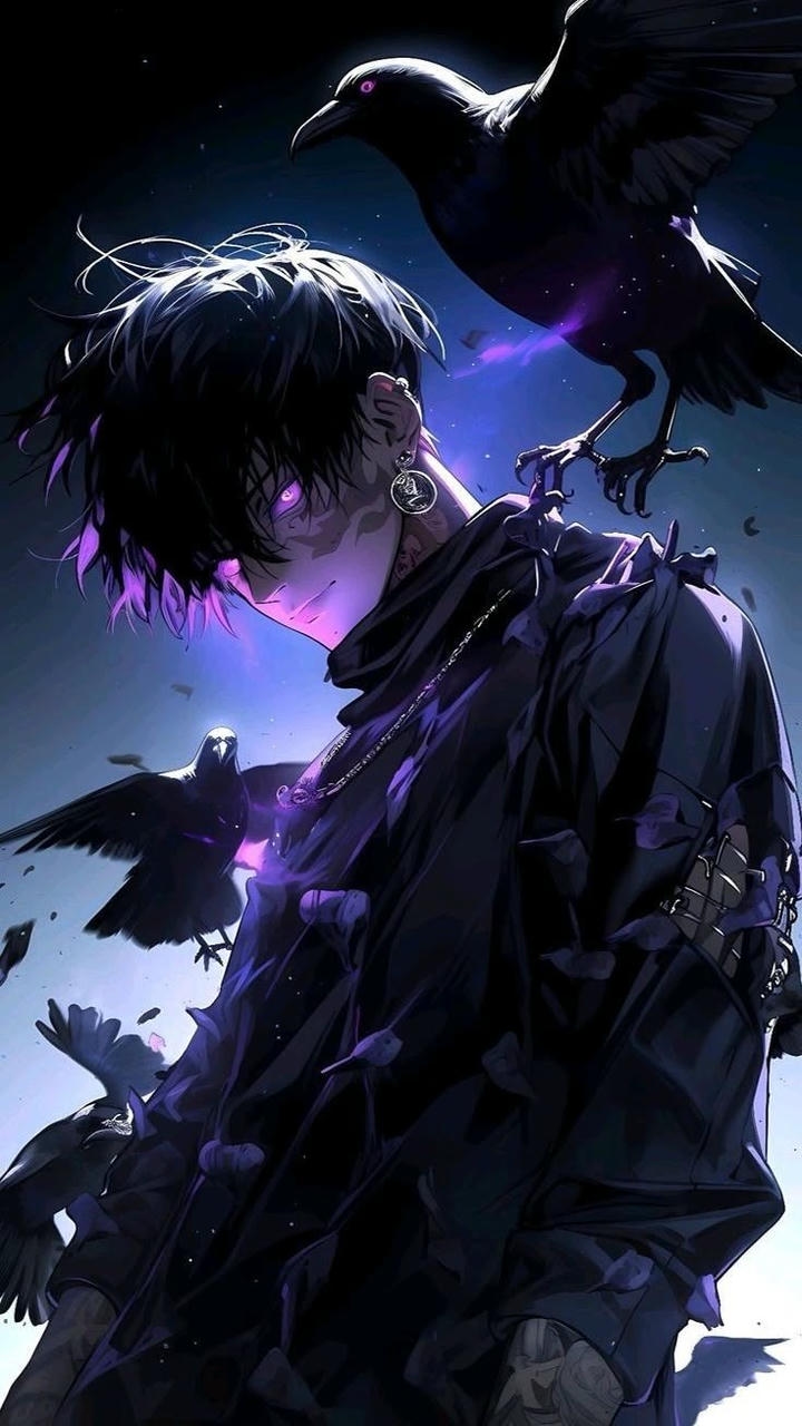 Dark edgy Killer attitude Anime boy Wallpaper