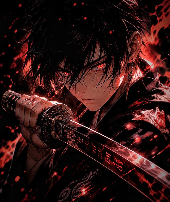 Mysterious Killer attitude Anime boy 4k