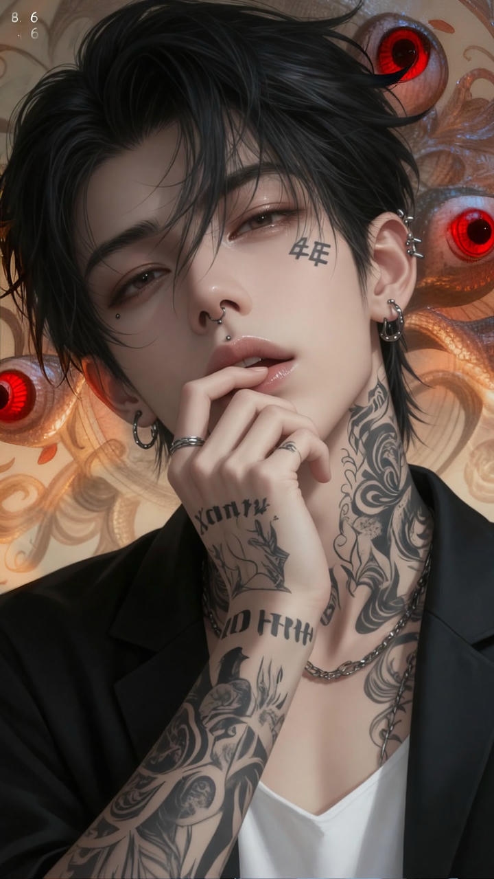anime boy wallpaper night city