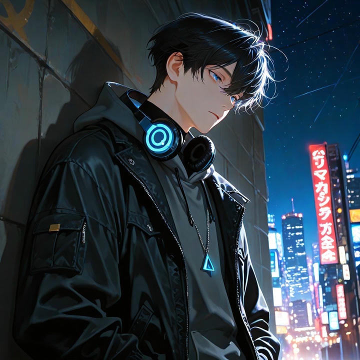 anime gamer boy wallpaper 4k