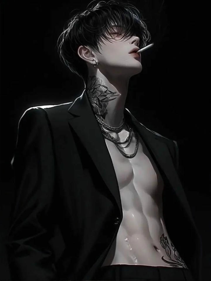 dark anime boy wallpaper