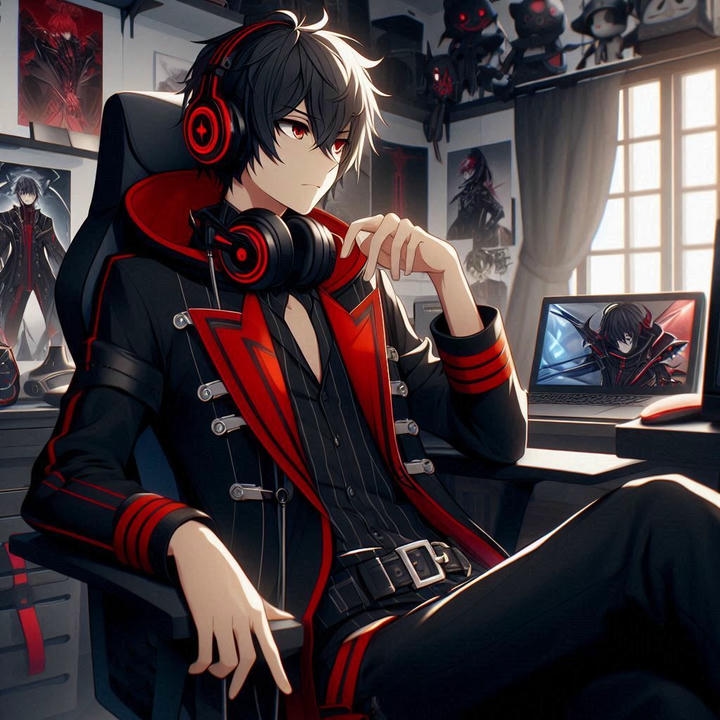 gamer anime wallpaper boy 4k hd
